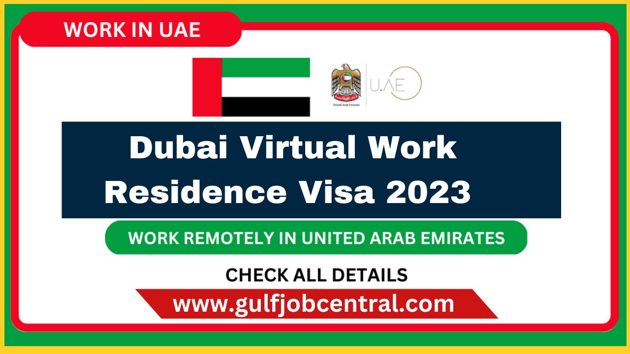 Dubai Virtual Work Residence Visa 2023